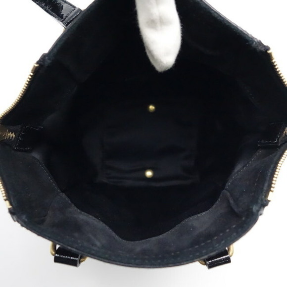 Yves Saint Laurent Downtown Mini Patent Leather Handbag Black - Picture 2 of 7